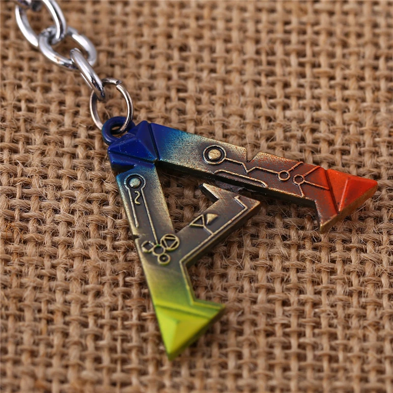 J магазин аниме Ark выживания Брелок Evolved многоцветный письмо кольцо для ключей из