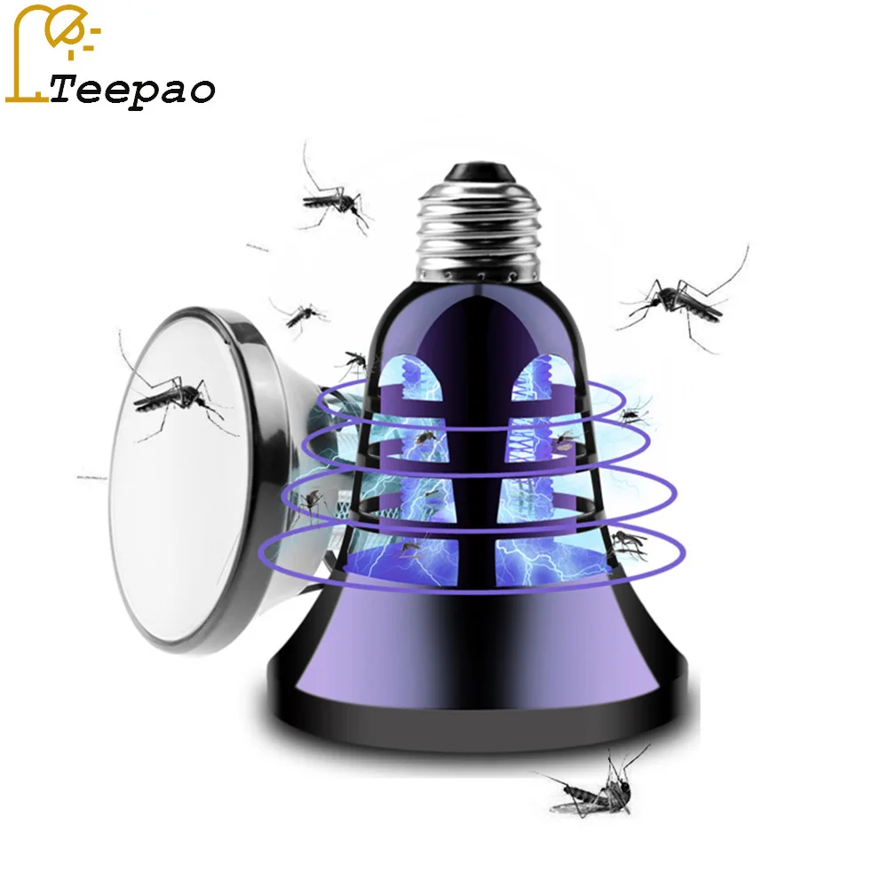 LED Mosquito Killer Lamp Lighting Killing Mosquitoes Dual-Use Household Bug Zapper Electronic Insect Bulb 110V E27 |