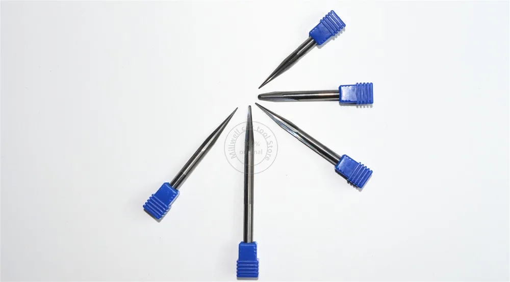 6 мм shank-1PCS, ЧПУ карбида вольфрама Концевая фреза, деревообрабатывающие вставки фрезы, конические сферические концевые фрезы, глубокий рельеф, pvcMDF