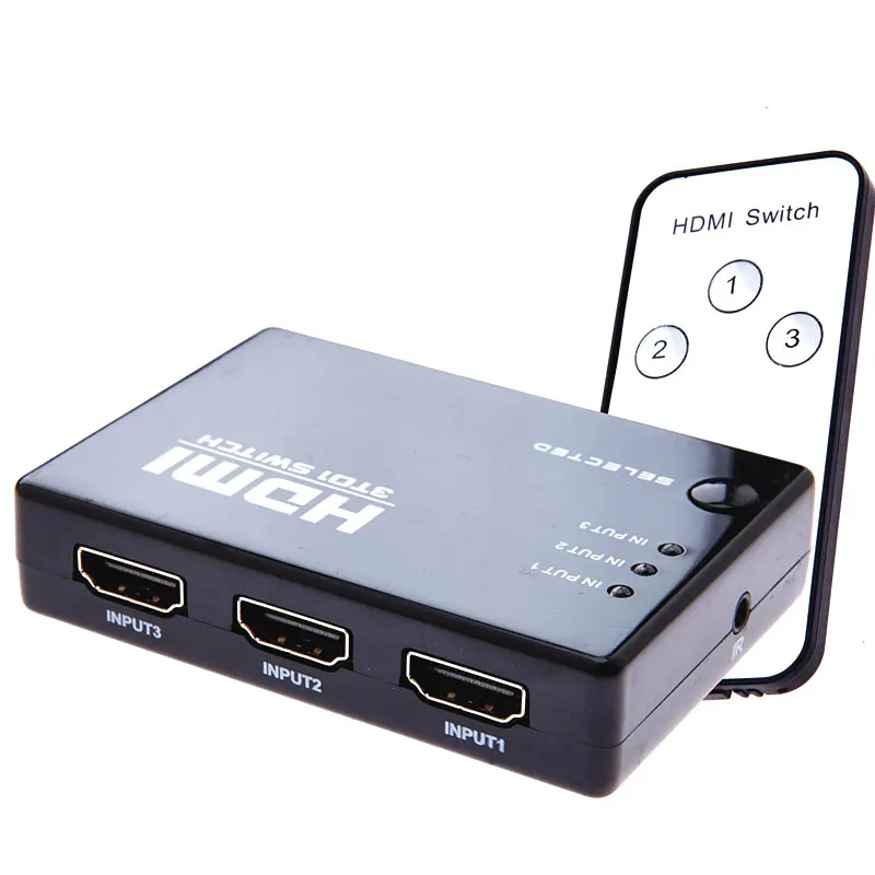 Effelon 3-Порты и разъёмы HDMI коммутатор 3x1 Auto Switcher высокое Скорость переключатель с
