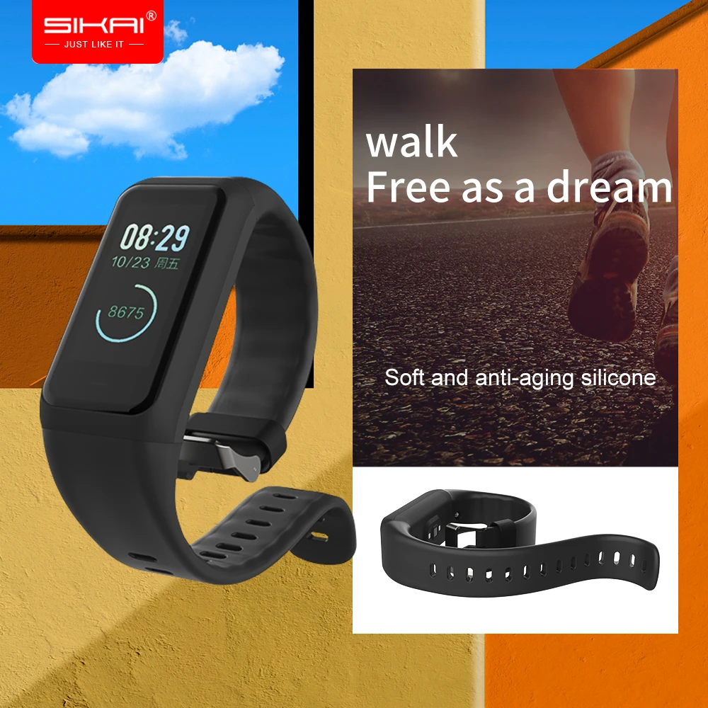 SIKAI силиконовый ремешок для часов Huami Amazfit Cor 2 сменный удобный цветной браслет ремешок для часов Huami Amazfit Cor 2 ремешок