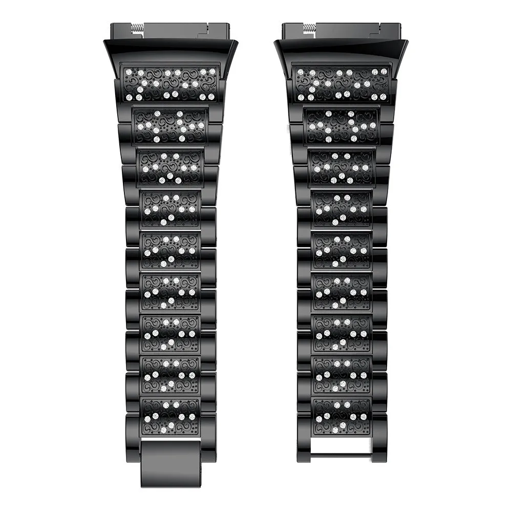 Сменный ремешок из нержавеющей стали для Fitbit Ionic Роскошный металлический браслет