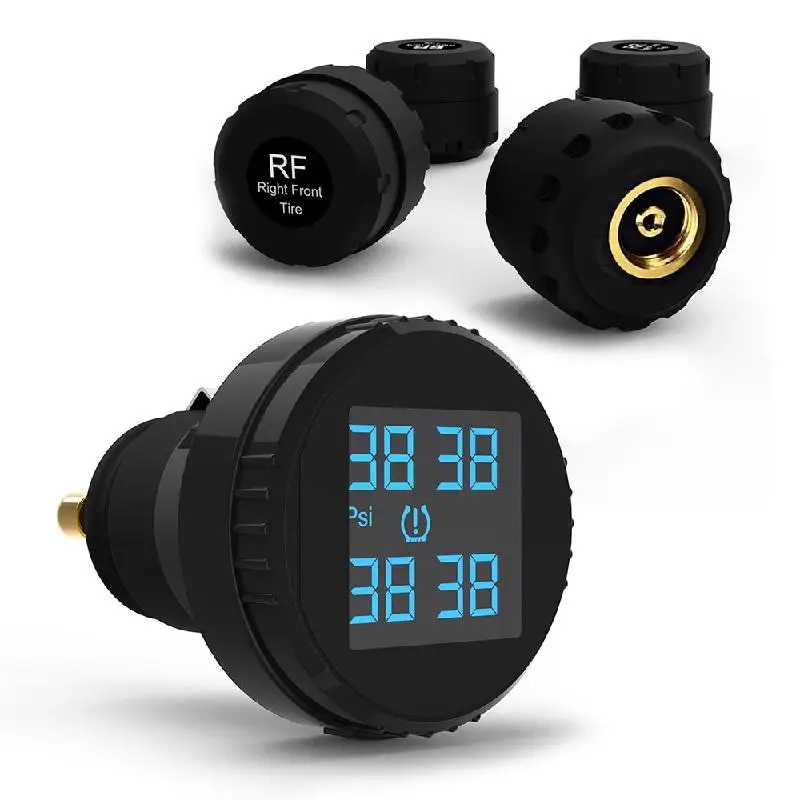 CARCHET давление в шинах беспроводной автомобильный Смарт TPMS ЖК-экран 4 датчика прикуривателя в реальном времени tpms автомобильный детектор, для диагностики-инструмент