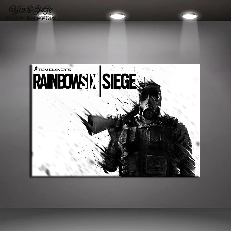 1 Piece Tom Clancy's Rainbow Six Siege Smoke HD Wallpaper Art Canvas Poster Painting Wall Picture Print For Home Bedroom Decor | Дом и сад