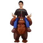 Надувные орангутанг Пижама костюмы для женская одежда для взрослых надувные Ковбой езды обезьяны костюмы Funcy маскарадный карнавальный костюм disfraces