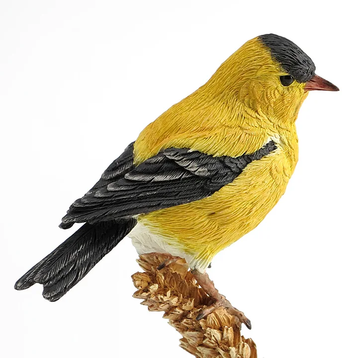 

Hand engraving Artwork British designer Goldfinch realistic animal decoration Home Furnishing wheat station holiday gifts