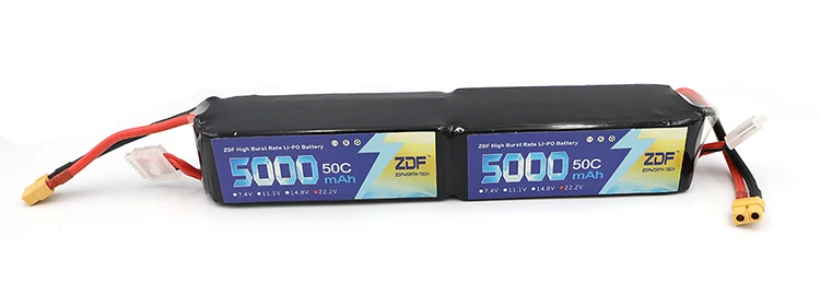 ZDF RC Lipo 12S батарея 44,4 V 5000mAh 50C Burst 100C для вертолета радиоуправляемая модель Радиоуправляемый Дрон Квадрокоптер Номинальная 5,0/5