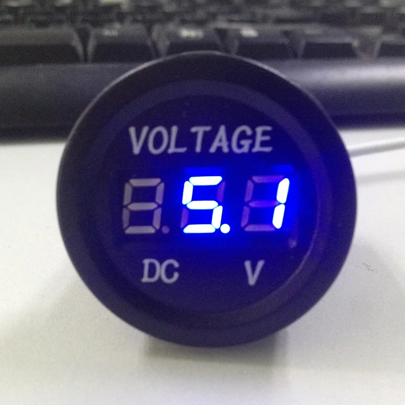 DC 5 V-30 V светодиодный вольтметр Универсальный водонепроницаемый мотоцикл автомобиля, грузовика, лодки, Напряжение метр