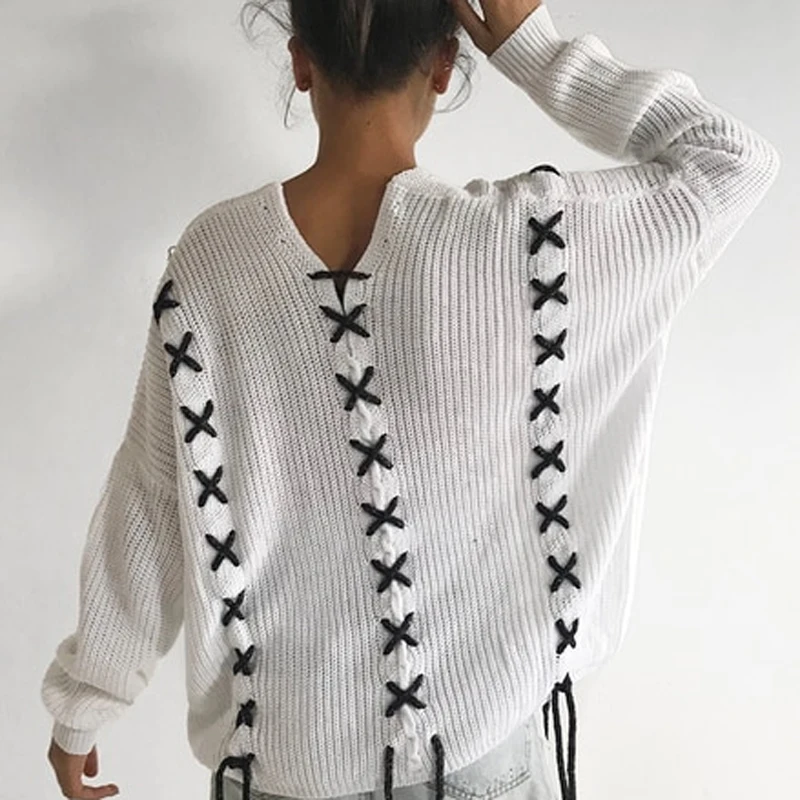 Women Winter Sweater Clothes Knitted Outwear Oversized Korean Style Knitwear Jumper coat Female Fashion Casual | Женская одежда