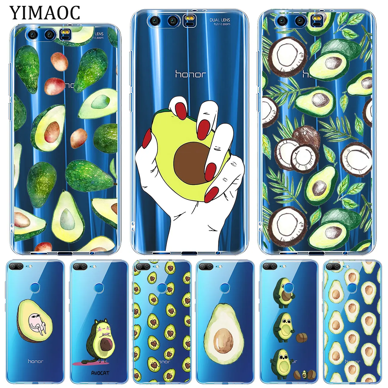 Мягкий силиконовый чехол YIMAOC для Huawei Y9 Y7 Y6 Prime 2018 Honor 20 10 9 9X 8C 8X 8 Lite 7X 7C 7A Pro|Бамперы| |
