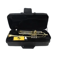 brand jinyin gold lacquer trumpet bb flat brass wind instruments with case gloves mouthpiece