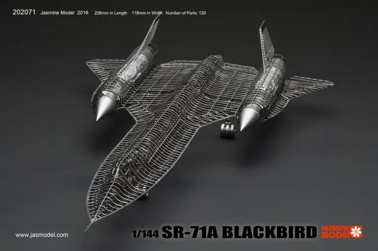 1/144 SR-71A BLACKBIRD 3D металлическая головоломка креативная интеллектуальная игрушка