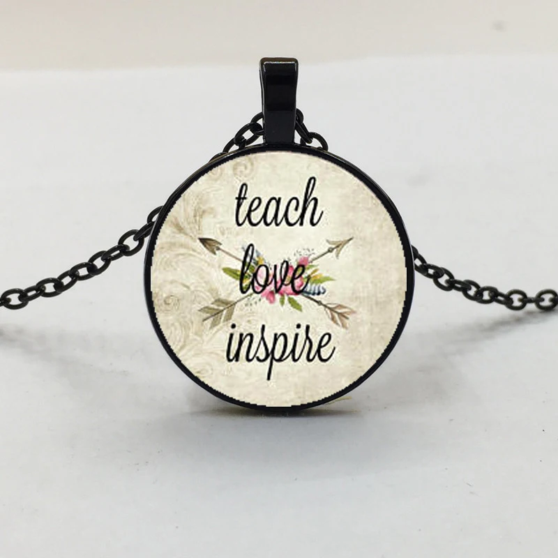 TEACH LOVE INSPIRE ювелирное изделие для учителя reach Love Inspire charm подарок поставщик детских