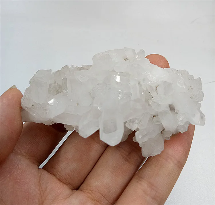 70 г Натуральный прозрачный кристалл камень кластер красивый белый кварц Рейки