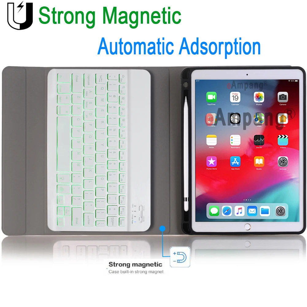 Клавиатура с подсветкой чехол для iPad воздуха 2019 10 5 3 3rd поколения A2152 A2153 A2154 A2123 Pro