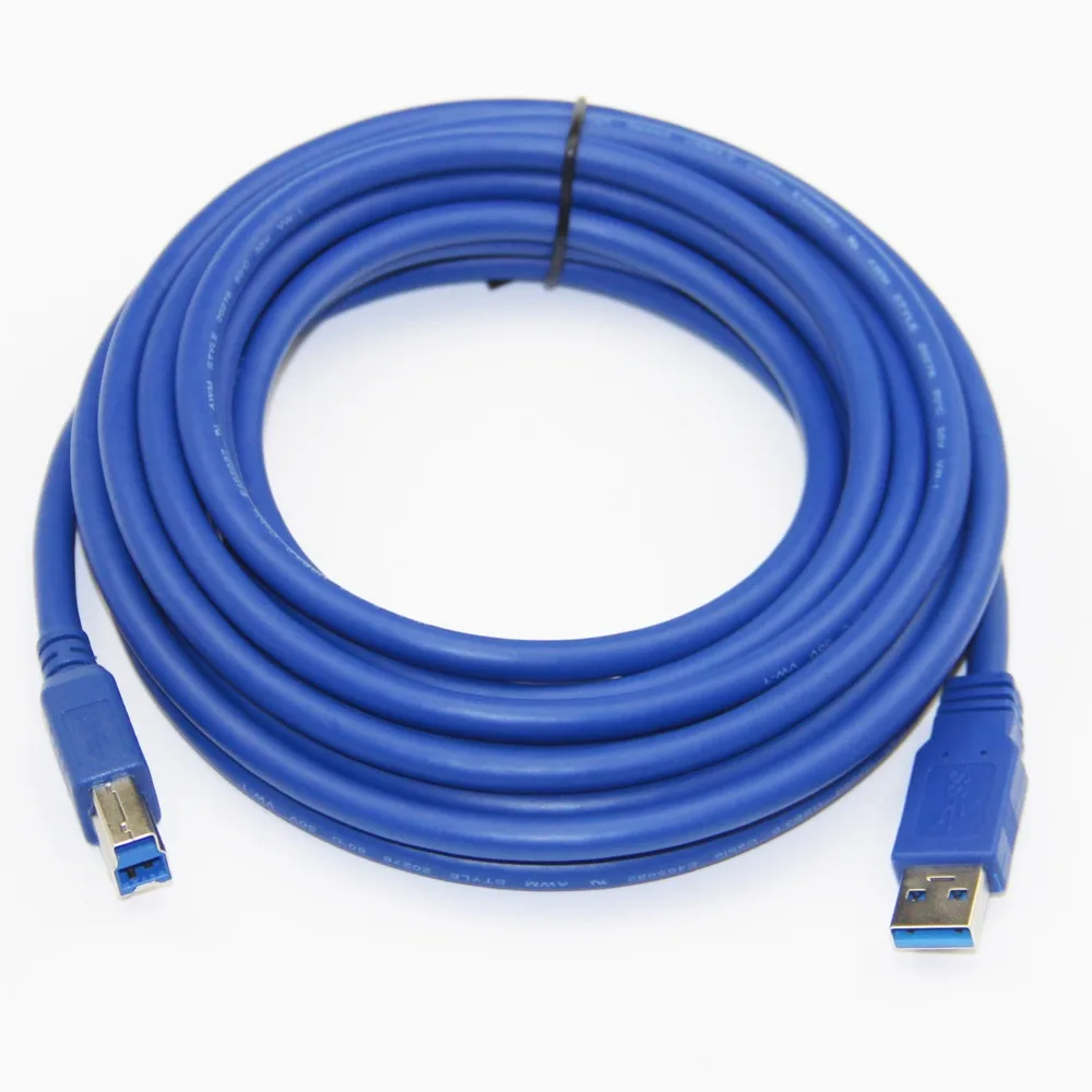 Bochara USB 3 0 кабель для принтера Type A Male к B Foil + Плетеный экранированный 30 см 60 100 1 5 м 8
