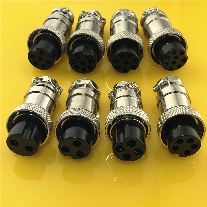 GX16 16mm Female Aviation Circular Connector Socket Plug - 1pc, 2-9 Pin Options Available image 2