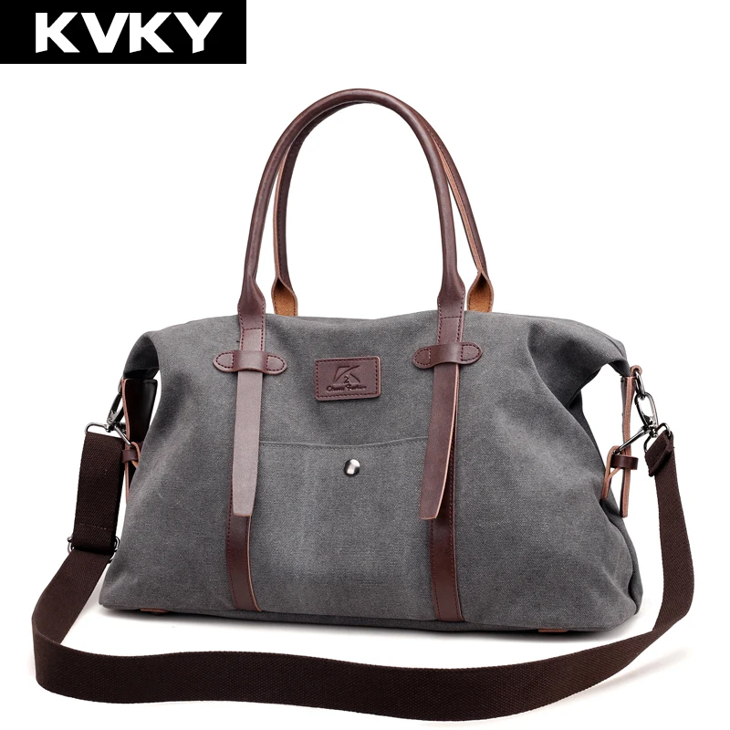 Kvky Винтаж Холст сумка Для Мужчин's Сумки большой Ёмкость женщин Курьерские