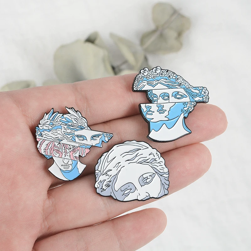 Статуя Pin скульптура эмали штырь греческие статуи угол отворотом Badgess для одежды