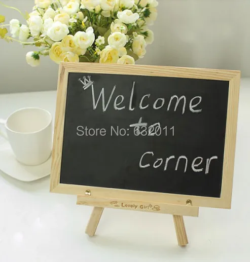 Деревянная Доска сообщения memo Добро пожаловать в магазин кофейных напитков мини