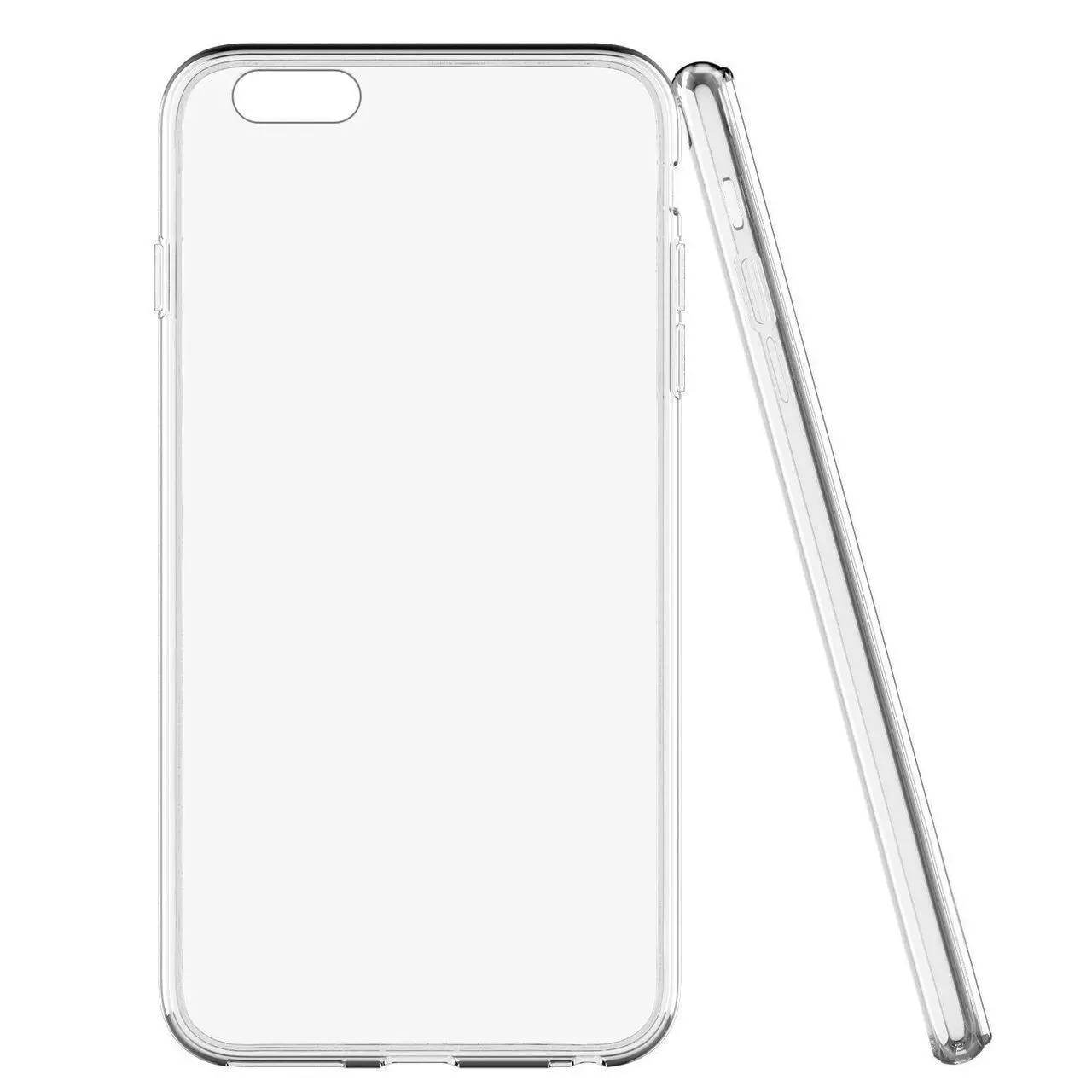 TopArmor прозрачный Кристальный ТПУ Мягкий силиконовый чехол для iPhone X 8 7 6 5 гладкий