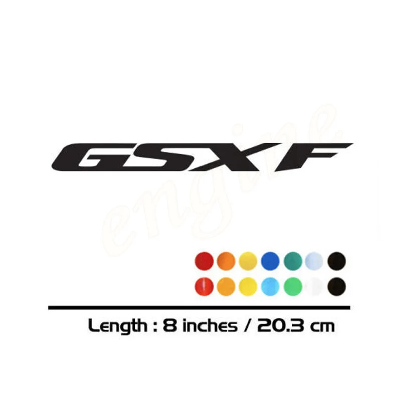 

2 X New Sales motorcycle bike Fuel tank Wheels Fairing notebook Luggage helmet MOTO Sticker decals For SUZUKI GSXF