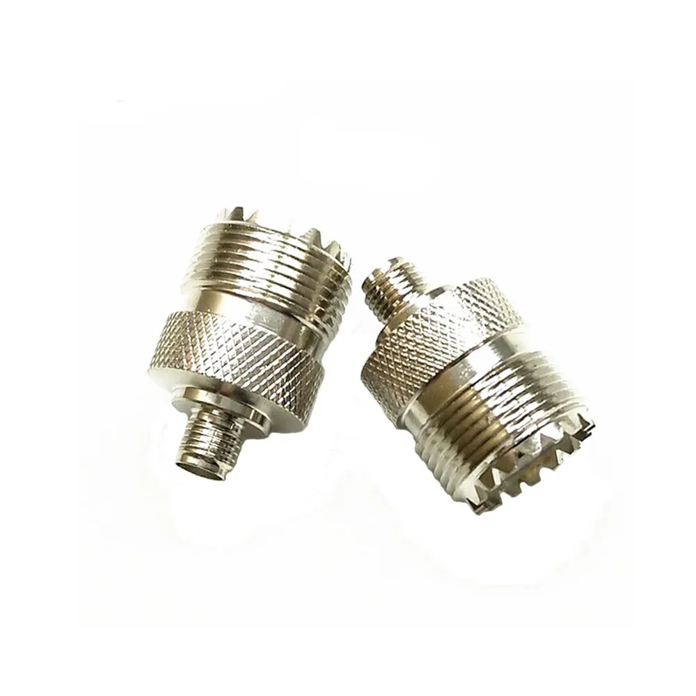 OPPXUN 10 шт. двухсторонний радиочастотный антенный адаптер SMA-Female to SO239 (PL259) UHF Female для