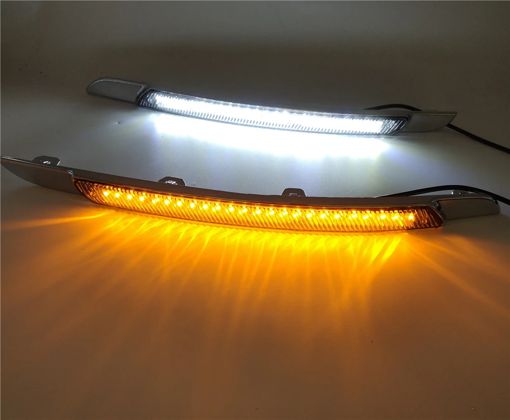 CSCSNL 2 шт. Светодиодный дневной светильник для Nissan Altima teana 2008 2009 2010 DRL с поворотником Дневной светильник водонепроницаемый противотуманный фонарь