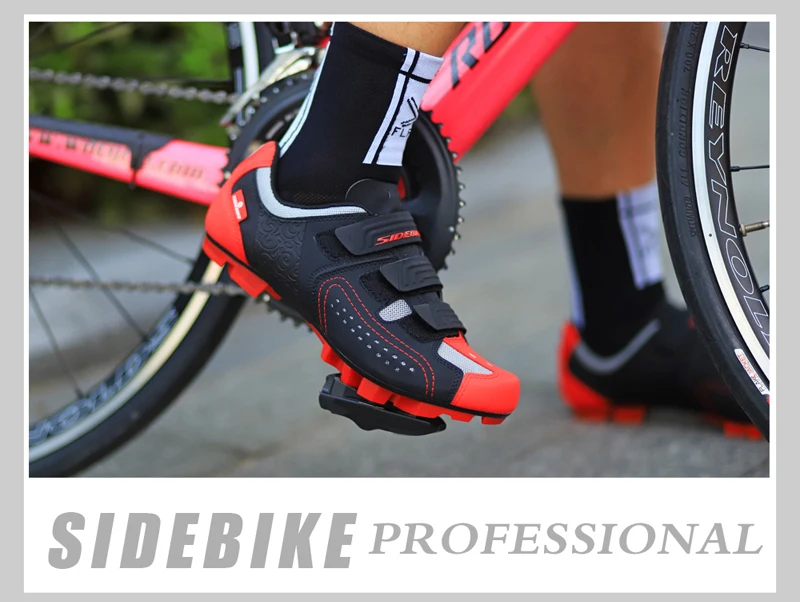Sidebike MTB обувь для велоспорта Спортивная профессиональная обувь для велоспорта и наборы педалей, включая MTB педали