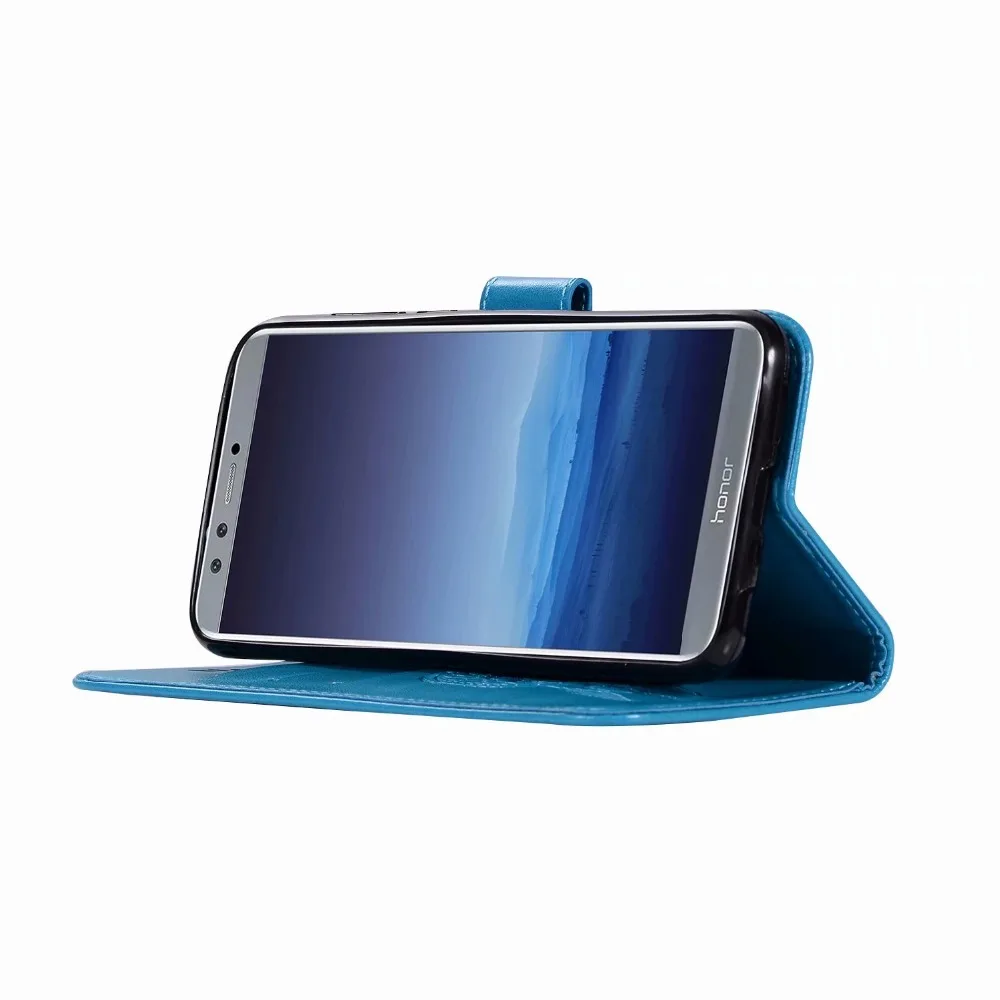 Роскошный флип чехол в ретро стиле для Huawei P Smart Кожаный + Мягкий силиконовый