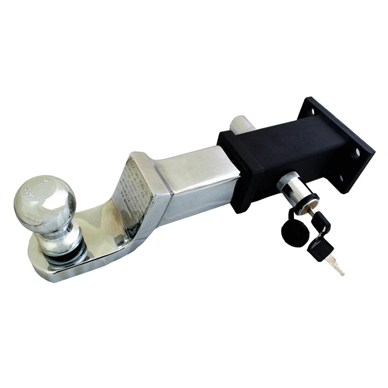 Крюк для прицепа с 2 &quotшаровым креплением Серебряный Хром длинный дюйма фаркоп