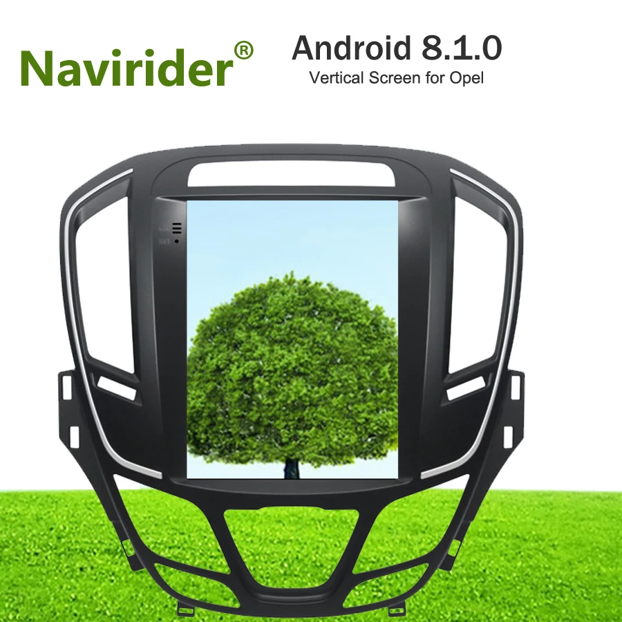 Navirider Tesla 10,7 дюймов сенсорный экран для OPEL INSIGNIA Android 8.1.0 Автомагнитола+ ips+ gps+ Bluetooth+ Wifi+ видео выход+ камера