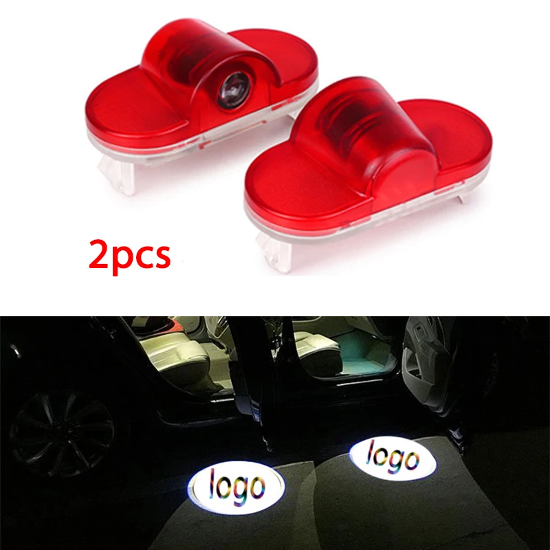 2 шт. Светодиодная лампа R Rline GTI VW с логотипом для Volkswagen Beetle Golf 4 Bora Lavida Touran Caddy