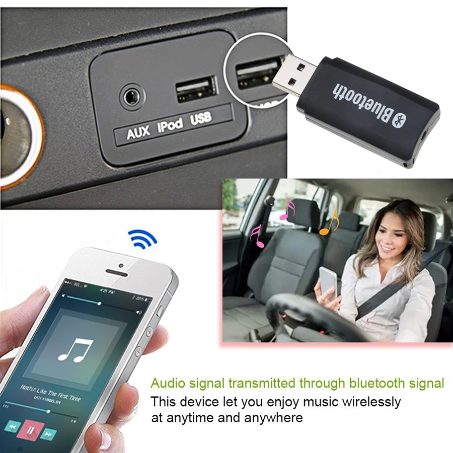 Bluetooth-приемник Kebidu с USB AUX беспроводной адаптер музыкальный стерео-аудио
