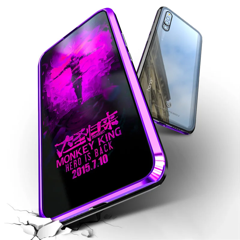 Магнитный металлический бампер стеклянный чехол для huawei mate 20Pro 20 облегченное