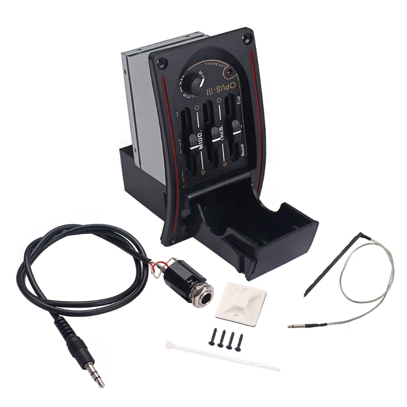 Акустическая гитара 3 полосный усилитель эквалайзер Эквалайзер Op3 пьезо с