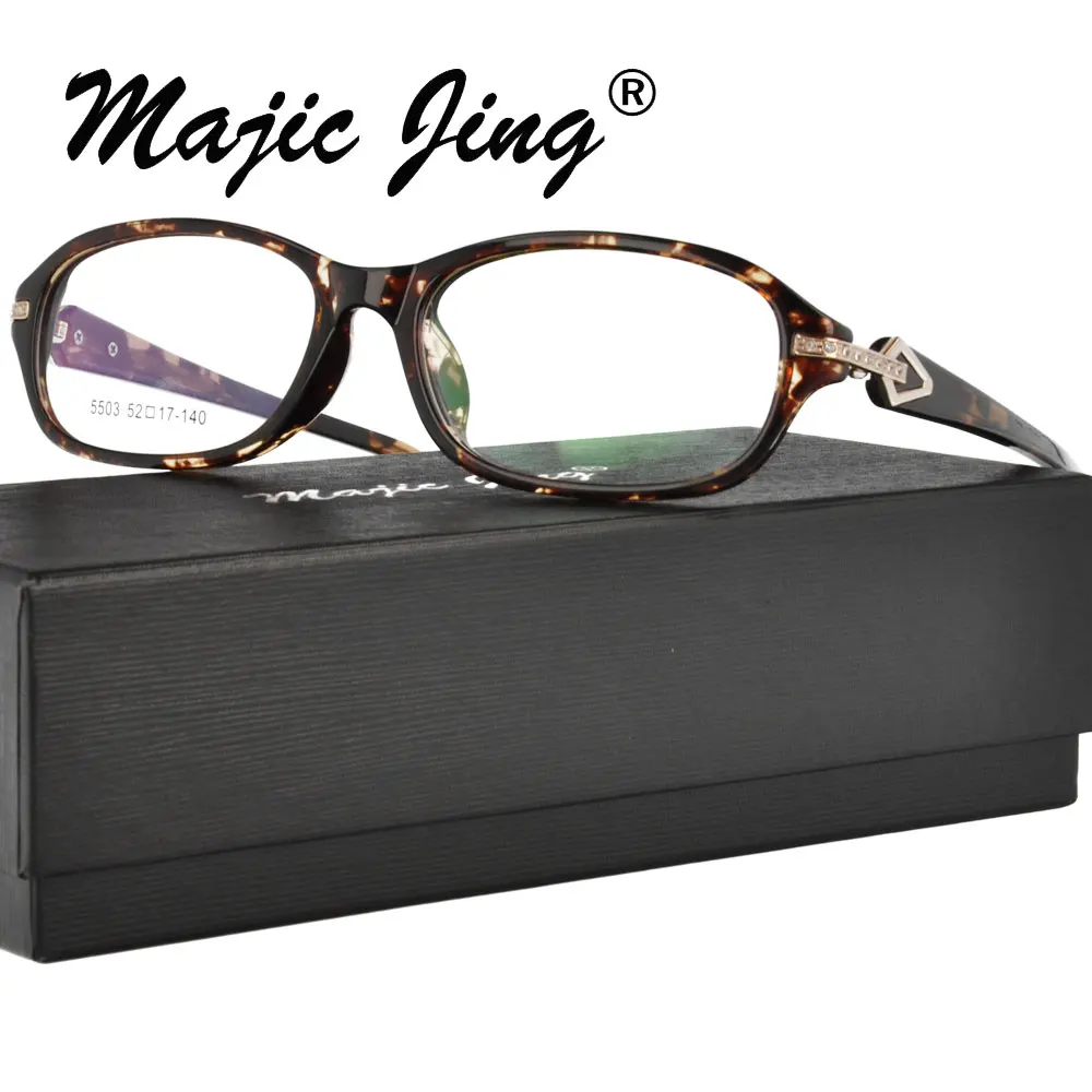 Женские очки Magic Jing TR ацетатные с дужками RX оптические оправы по рецепту 5503 |