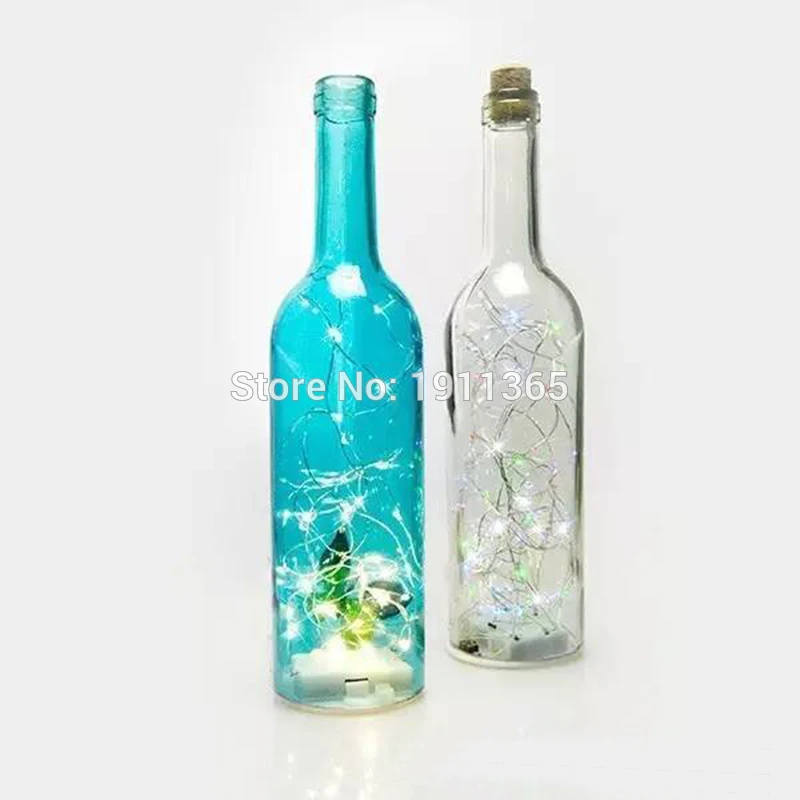 Пробка в форме пробки для бутылки вина с Подсветкой СВЕТОДИОДНАЯ медная гирлянда