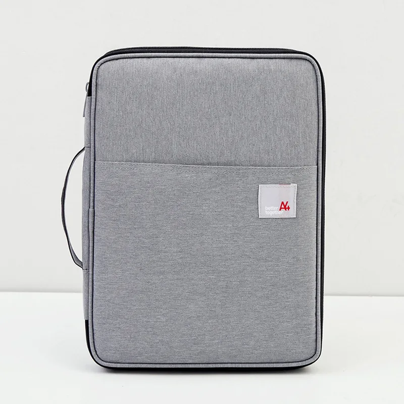 Light Gray MIRUI многофункциональные сумки для документов формата А4, портативная водонепроницаемая сумка для хранения из ткани Оксфорд, для ноутбуков, ручек, компьютеров - Цвет: Light Gray