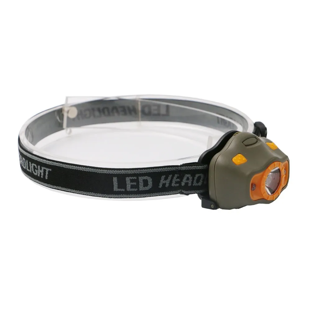 Мини налобный фонарь светодиодный водонепроницаемый 3 * AAA Фара красный/белый