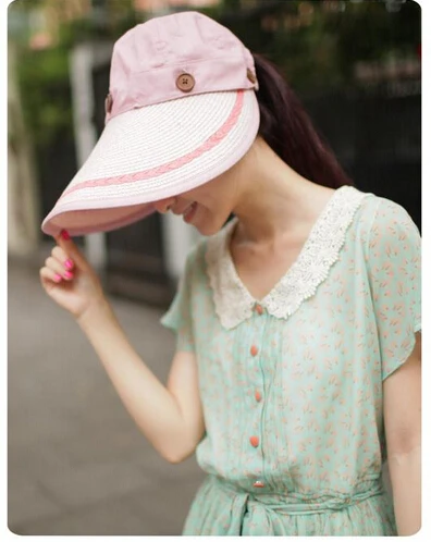 2015 new Hot sale summer fashion women sun hats casual protection vintage beach wide brimmed cap Chapeu | Аксессуары для одежды
