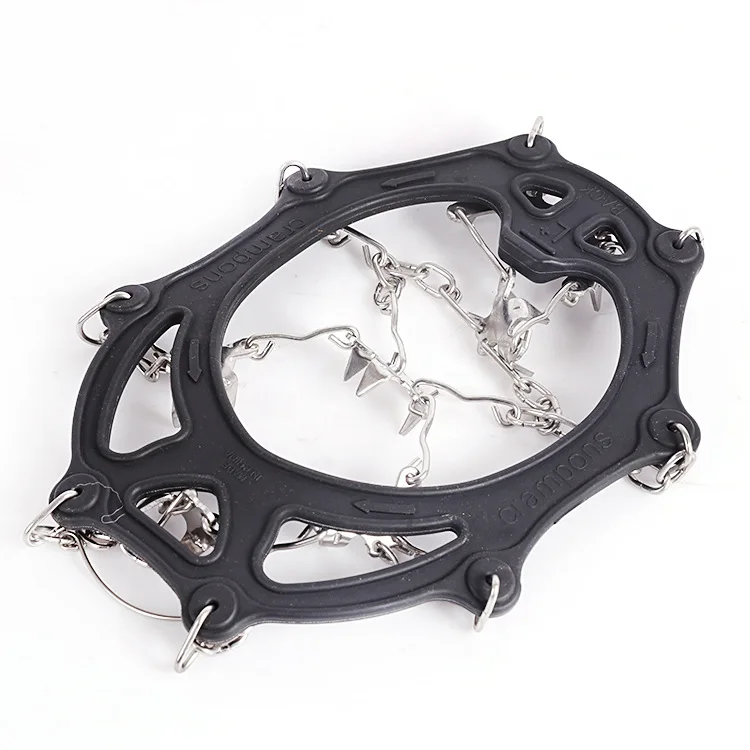 18 Teeth Ice Gripper Spike for Shoes Anti-Slip Anti-Skid Non-slip Shoe Covers Snow Ice Crampons Cleats Grips Climbing Shoe Boots