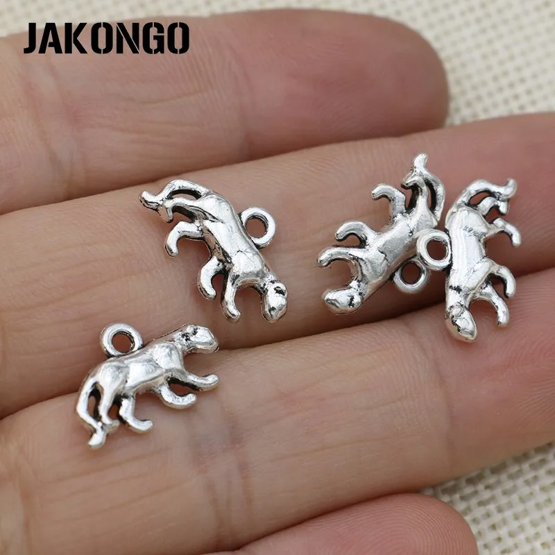 JAKONGO Античная Посеребренная леопардовая Подвеска для изготовления ювелирных
