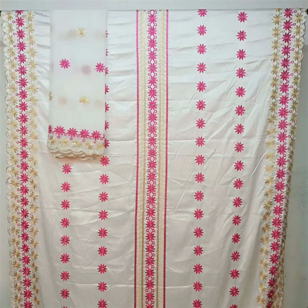 Африканский Базен Riche Getzner кружевной ткани 2018 Новый Дизайн вышивкой Высокое