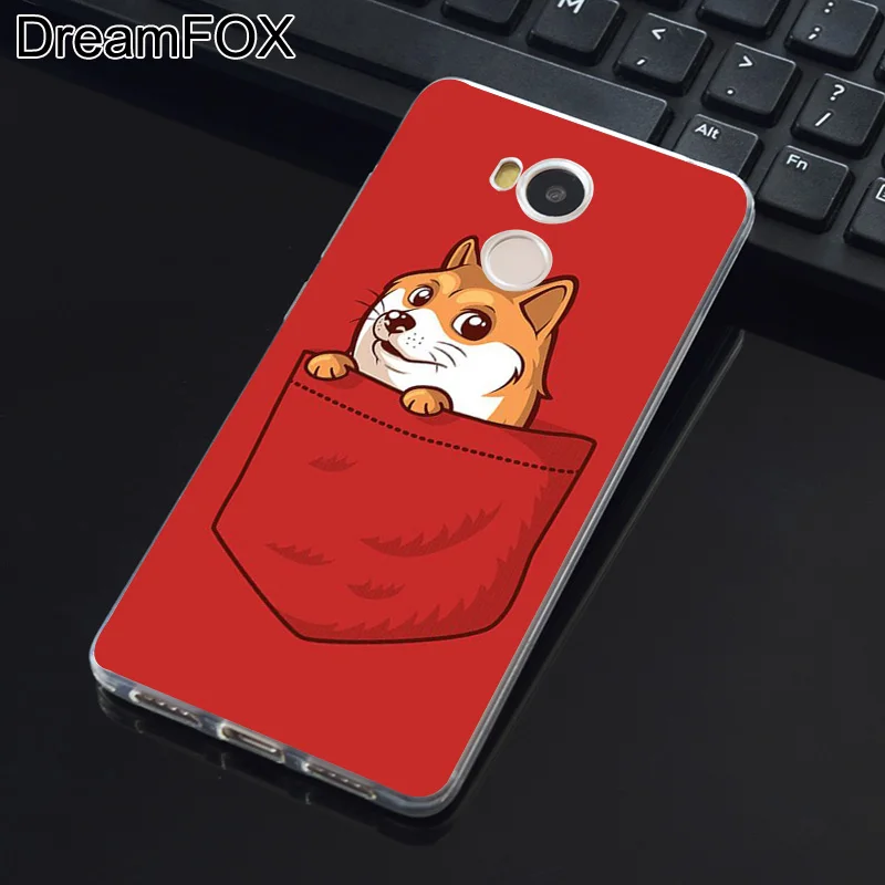 DREAMFOX K151 карман дож Мягкие TPU силиконовый чехол для Xiaomi Redmi Note 3 4 5 плюс S 4A 4X 5A Pro