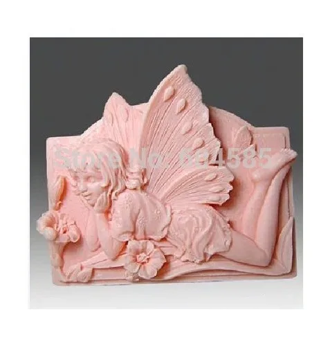 Новая красивая силиконовая форма для мыла с цветочным рисунком девушек формы