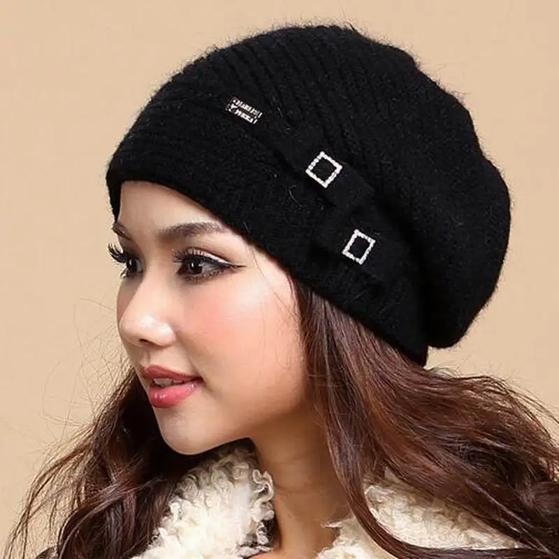 Новинка женская шапка на осень и зиму зимние облегающие шапки вязаные для женщин