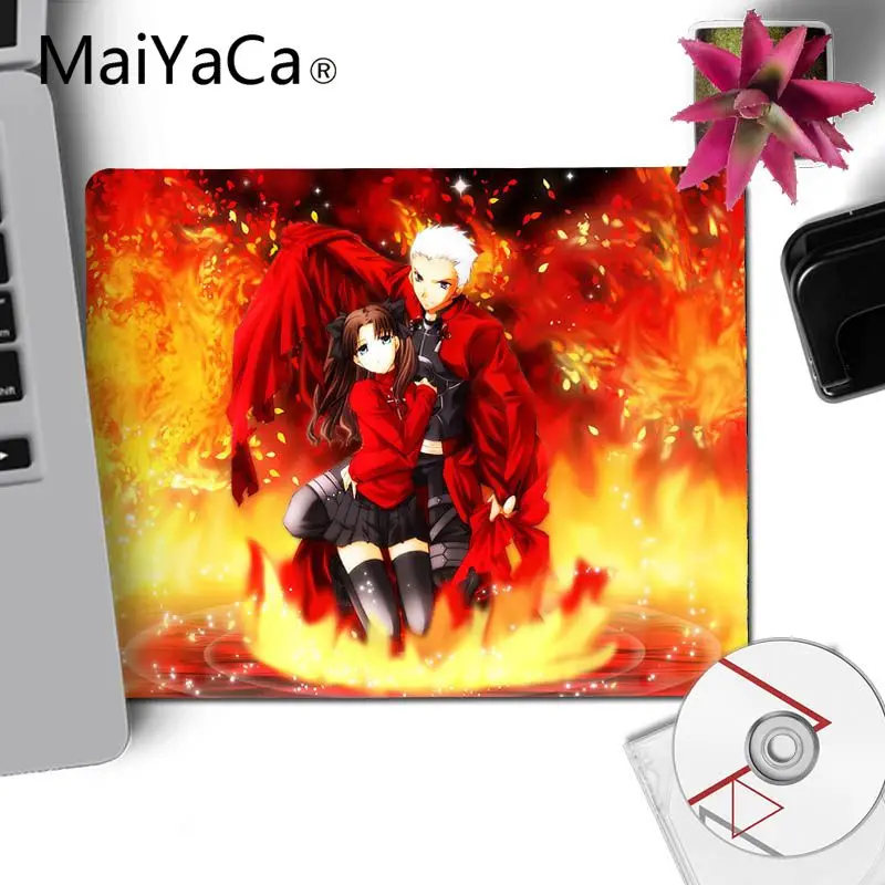 No Lock Edge18x22cm MaiYaCa Cool Fate Stay Night ноутбук Япония Аниме Коврик для мыши Лидер продаж подставка под руку мышь маленький размер коврик для мыши 180*220*2 мм - Цвет: No Lock Edge18x22cm