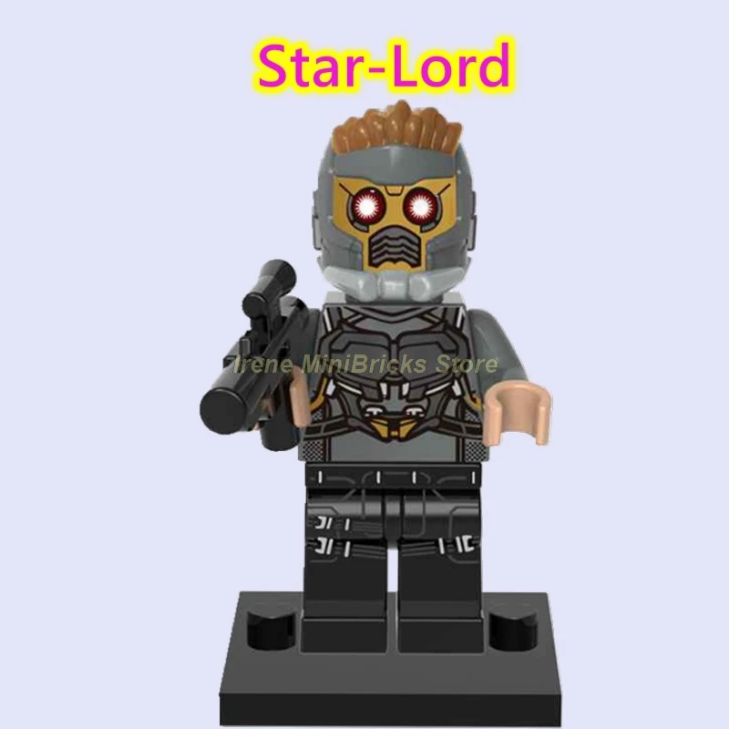 Стражи Галактики Marvel Супер Герои Yondu Star-Lord строительные блоки игрушки Фигурки Мстителей эндшпиль танос Мстители фильм - Цвет: Star-Lord