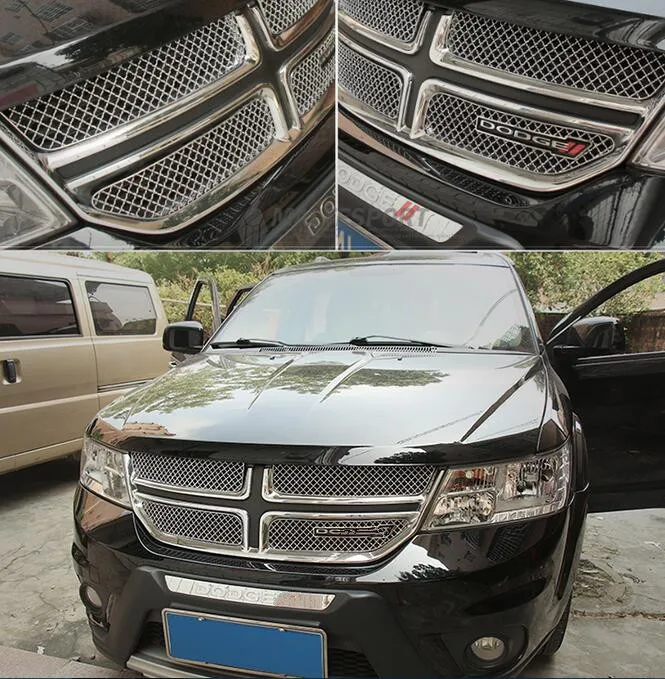 Передняя решетка оправа с решеткой сотовая сетка крышка 4 шт для Dodge Journey 2013